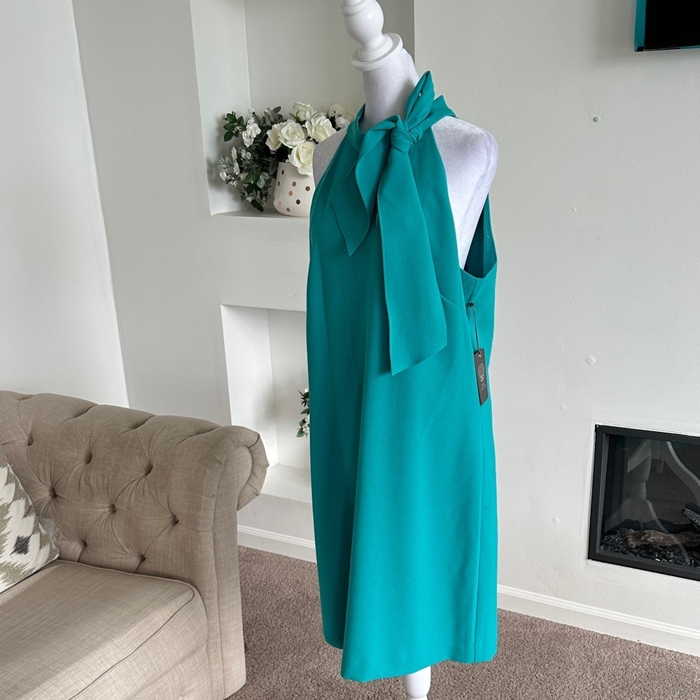 Vince Camuto Teal Midi Dress - Picture 3 of 8